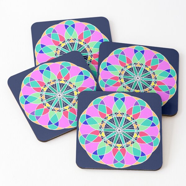 Item preview, Abstract Mandala Pattern dark bg designed and sold by AriLady.