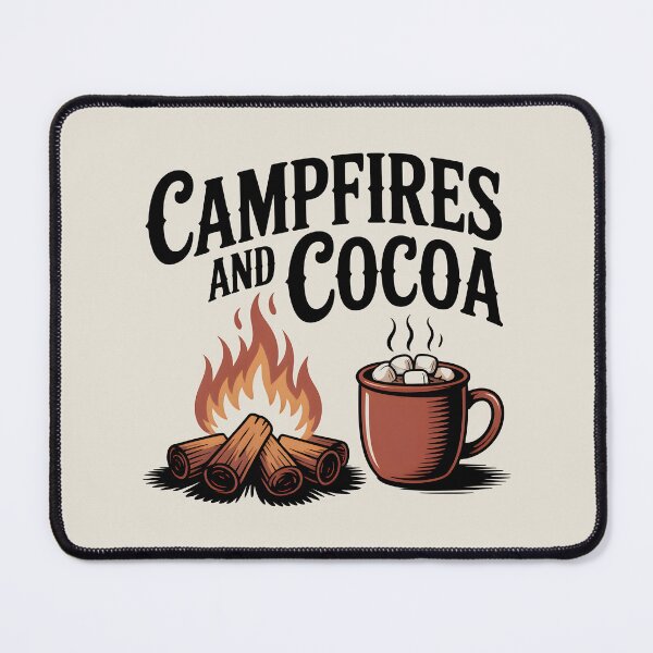 Item preview, Campfires and Cocoa - Cozy Fall Campout Design designed and sold by Jollys-ArtShop.