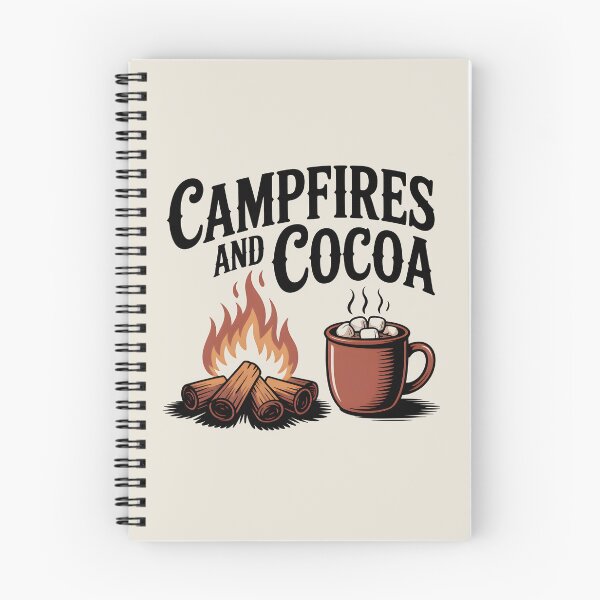 Item preview, Campfires and Cocoa - Cozy Fall Campout Design designed and sold by Jollys-ArtShop.
