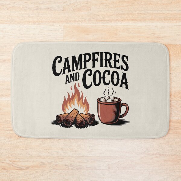 Item preview, Campfires and Cocoa - Cozy Fall Campout Design designed and sold by Jollys-ArtShop.