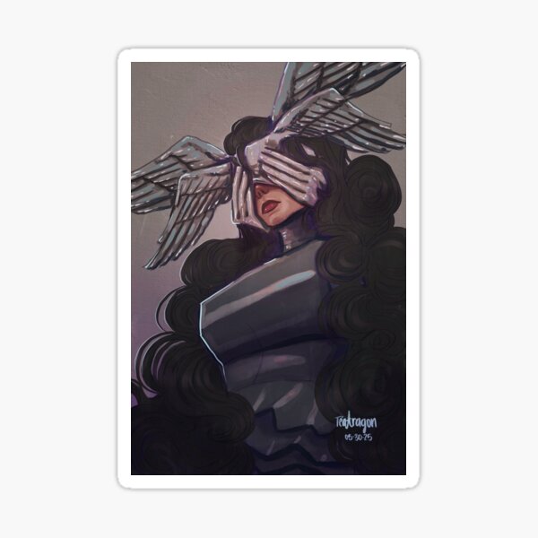 Item preview, Silver Valkyrie - Painting designed and sold by TeaAragonArt.