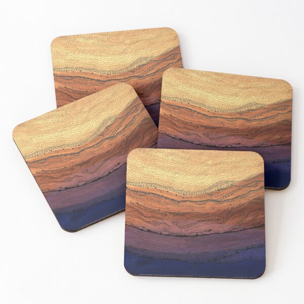 Item preview, Beach Waves Sunset Golds designed and sold by cat-a-pilla.