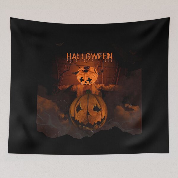 Artikelvorschau, Kürbiskopf-Vogelscheuche – Gruseliges Halloween-Design entworfen und verkauft von Fadastic.