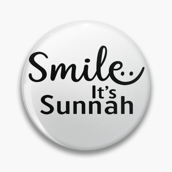 Item preview, smile its sunnah, Islamic quote, Islamic Saying, designed and sold by HamdPrint ⭐⭐⭐⭐⭐.