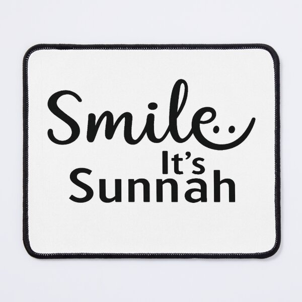 Item preview, smile its sunnah, Islamic quote, Islamic Saying, designed and sold by HamdPrint ⭐⭐⭐⭐⭐.