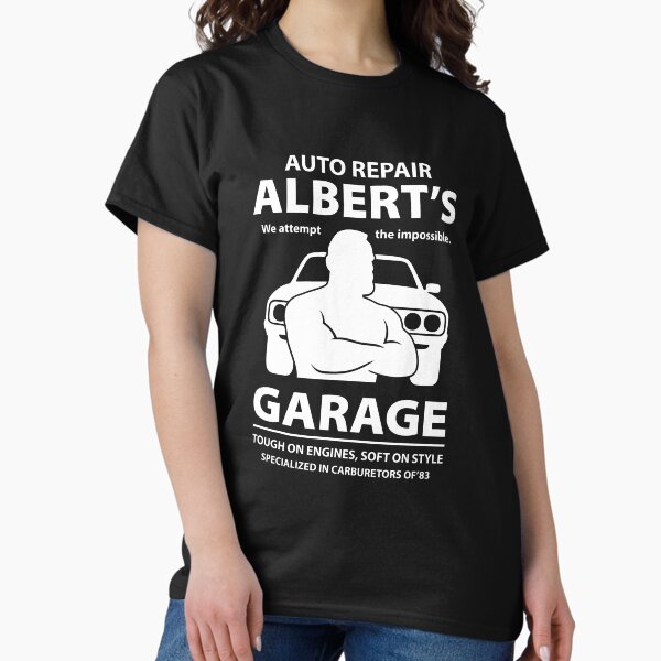 Item preview, Albert's Garage – Vintage Auto Repair T-Shirt Design designed and sold by This is Moodoo.