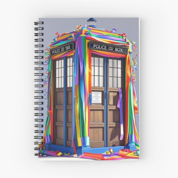 Item preview, Rainbow Police Box Celebration designed and sold by CraftyWords.