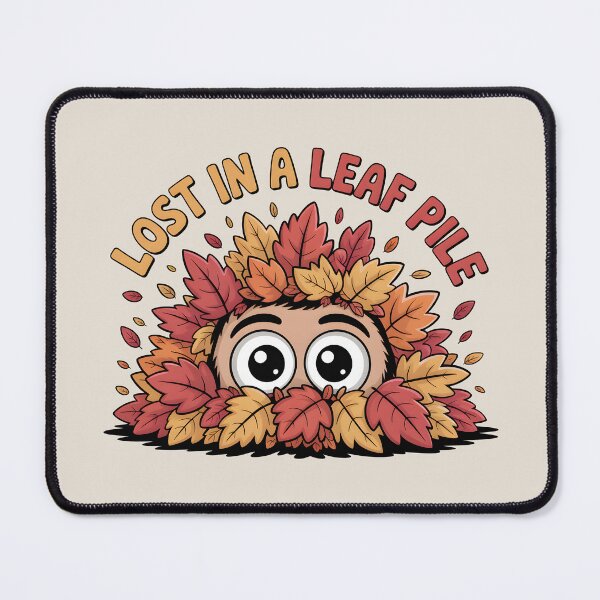 Item preview, Lost in a Leaf Pile - Cute and Playful Fall Design designed and sold by Jollys-ArtShop.