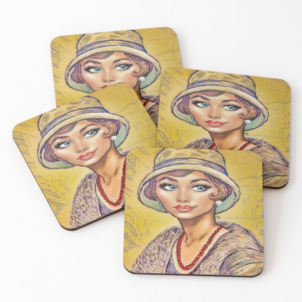 Item preview, Glamorous Jazz Age Flapper Portrait designed and sold by gleefulme.