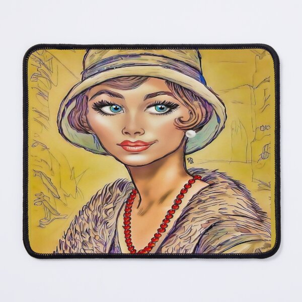 Item preview, Glamorous Jazz Age Flapper Portrait designed and sold by gleefulme.
