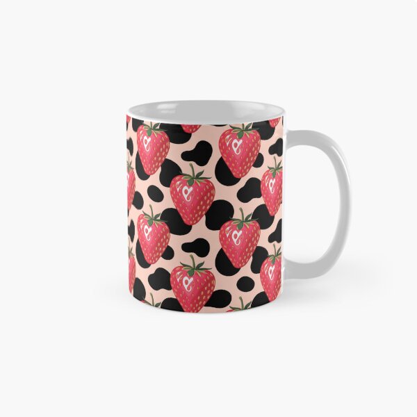 Item preview, Pink Preppy strawberry cow print designed and sold by CandyVenom.