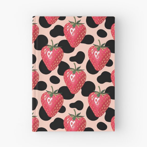 Item preview, Pink Preppy strawberry cow print designed and sold by CandyVenom.
