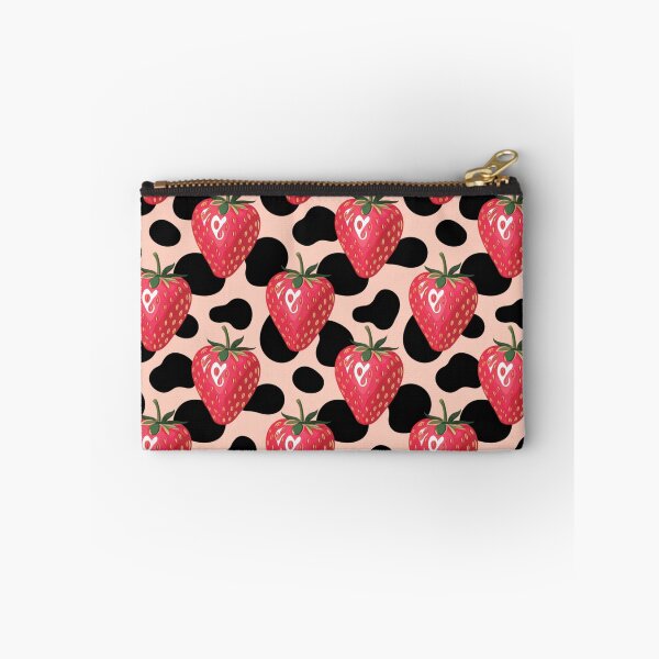Item preview, Pink Preppy strawberry cow print designed and sold by CandyVenom.