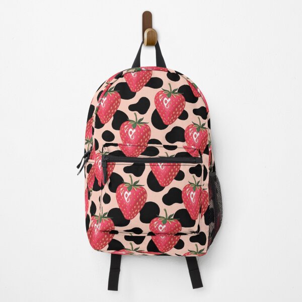 Item preview, Pink Preppy strawberry cow print designed and sold by CandyVenom.
