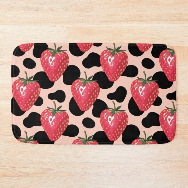 Item preview, Pink Preppy strawberry cow print designed and sold by CandyVenom.
