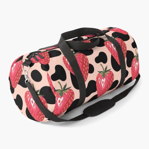 Item preview, Pink Preppy strawberry cow print designed and sold by CandyVenom.