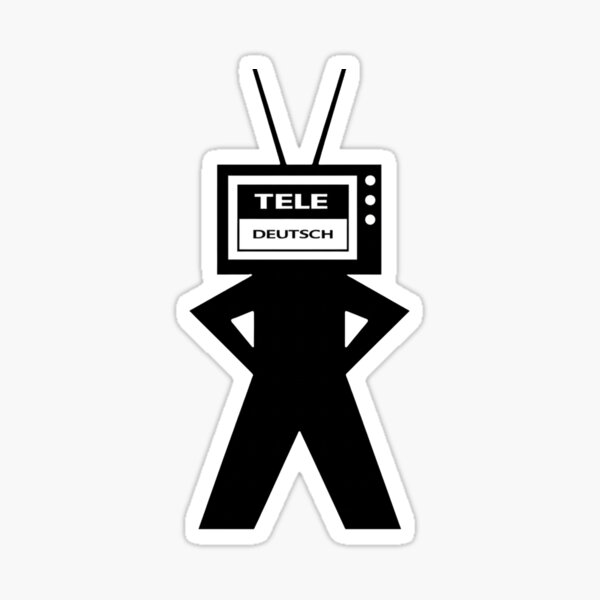 Tele Deutsch Logo (1990's Denver Cable TV German Class w/ Herr Nelson Sticker