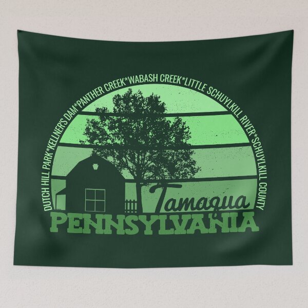 Item preview, Tamaqua Pennsylvania Sunset Retro Vintage Local Pride Logo designed and sold by CRHPOD20.