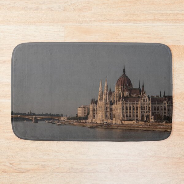 Item preview, Budapest Parliament and Danube River at Sunset – Golden Hour Cityscape designed and sold by photo-travel.