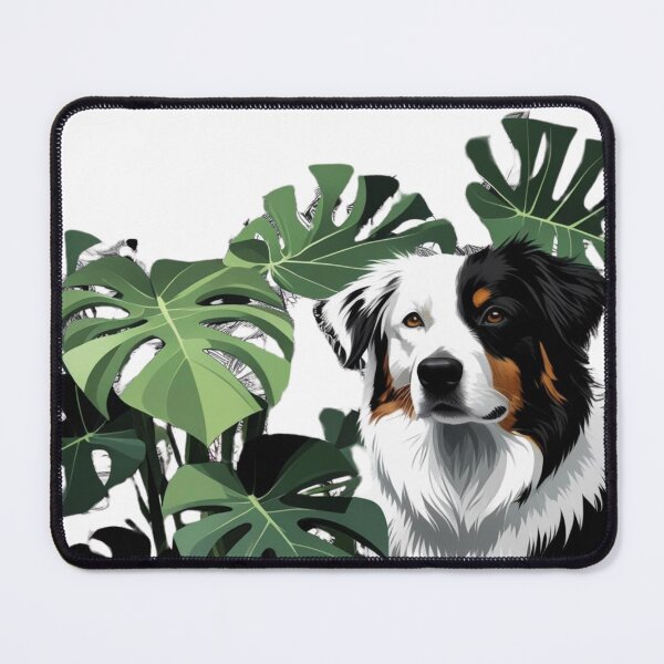 Item preview, Skye the Australian Shepherd – Boho Geometric Herding Dog Art designed and sold by WhiskerTales.