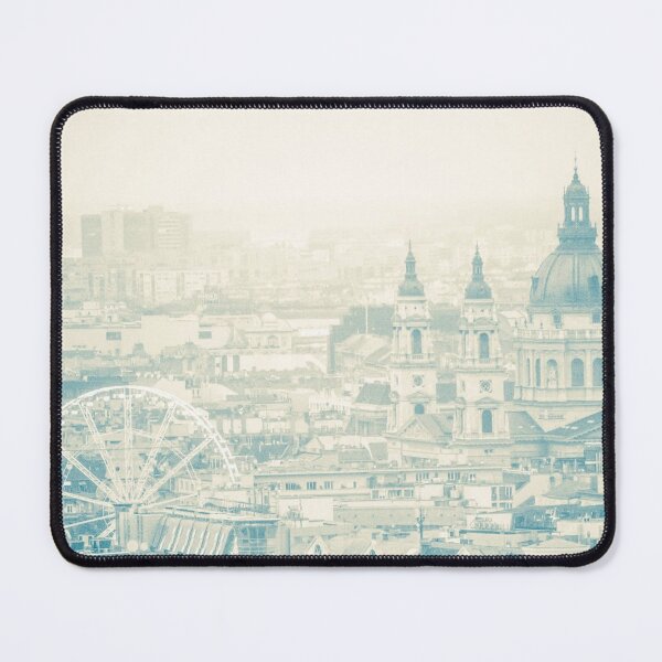 Item preview, Budapest Cityscape with Vintage Filter – Retro European Skyline Photography designed and sold by photo-travel.