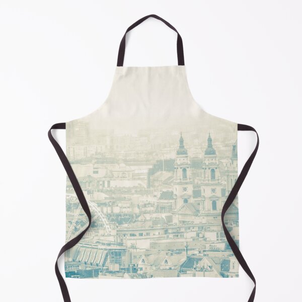 Item preview, Budapest Cityscape with Vintage Filter – Retro European Skyline Photography designed and sold by photo-travel.