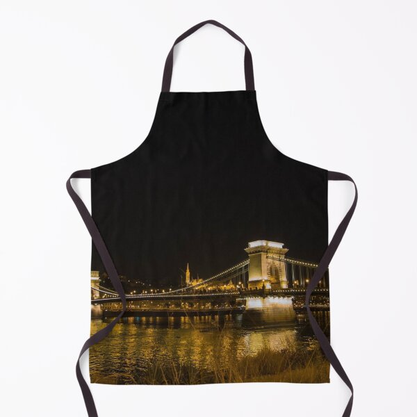 Item preview, Chain Bridge at Night in Budapest – Illuminated Danube Landmark designed and sold by MetaModel Editions.