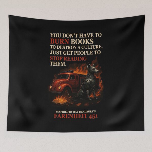 Item preview, Farenheit 451 - Ray Bradbury designed and sold by storelibertys.