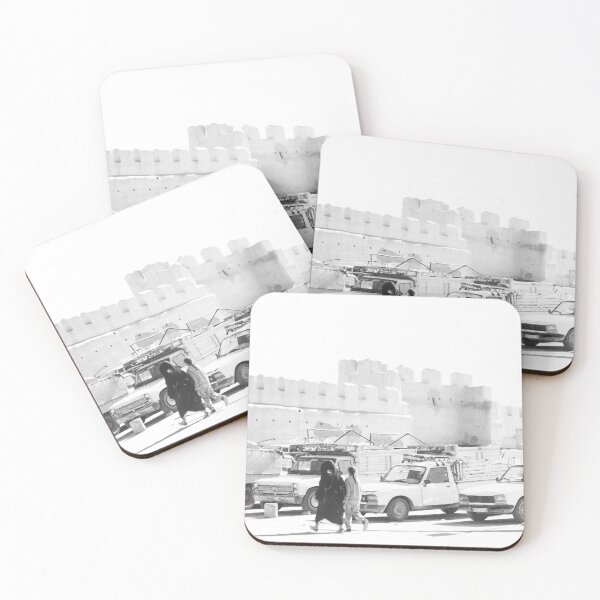 Item preview, Taroudant Wall in Black & White – Timeless Moroccan Street Scene designed and sold by photo-travel.