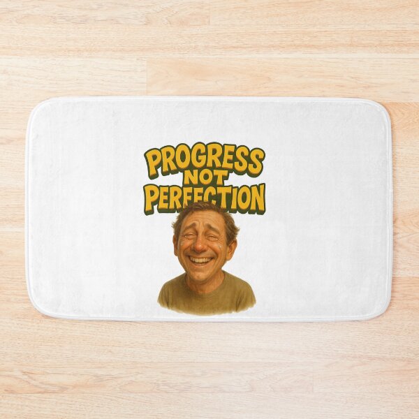 Item preview, Progress Not Perfection - Funny Crying Smile Caricature Motivation Design designed and sold by lamp148.