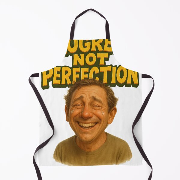 Item preview, Progress Not Perfection - Funny Crying Smile Caricature Motivation Design designed and sold by lamp148.