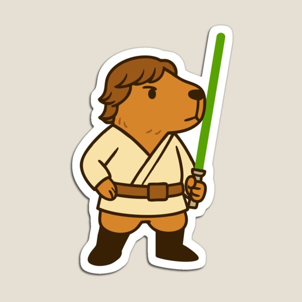 Item preview, Luke Skywalker as a Capybara designed and sold by CatLover-JBS.