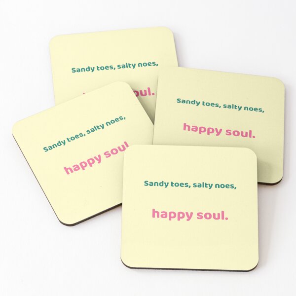 Item preview, Sandy Toes Salty Nose Happy Soul – Cute Beach Quote designed and sold by KWkindwaves.