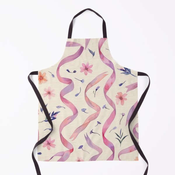 Item preview, Watercolor Pink and Purple Ribbons with Flowers Seamless Pattern designed and sold by wendydesigh.