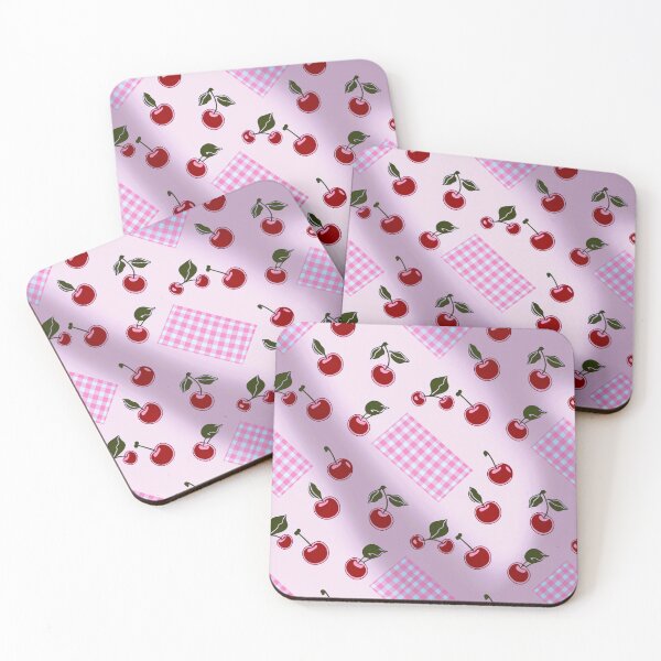 Item preview, Pink Preppy gingham cherry designed and sold by CandyVenom.