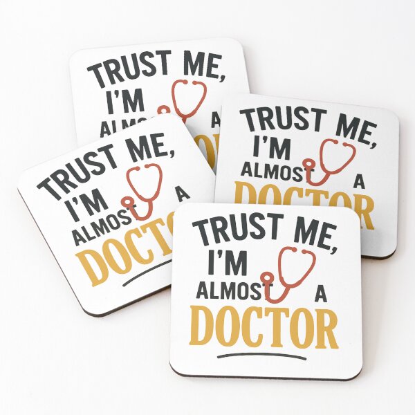 Item preview, Almost a Doctor – Funny Med Student Quote designed and sold by aws artist .