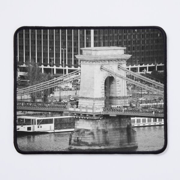 Item preview, Chain Bridge Budapest in Black & White – Iconic Landmark Over the Danube designed and sold by photo-travel.