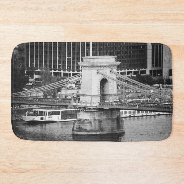 Item preview, Chain Bridge Budapest in Black & White – Iconic Landmark Over the Danube designed and sold by photo-travel.