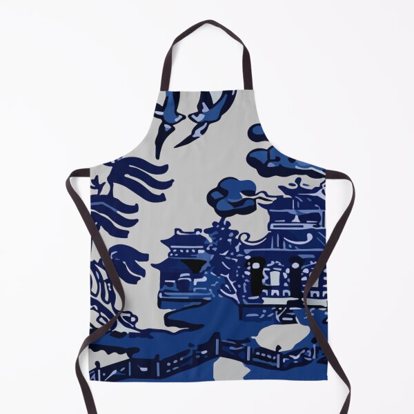 Item preview, Blue Willow Pattern Chinese Porcelain – Vintage Chinoiserie Dinnerware Design designed and sold by nigejohn.