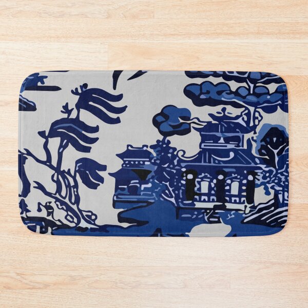Item preview, Blue Willow Pattern Chinese Porcelain – Vintage Chinoiserie Dinnerware Design designed and sold by nigejohn.