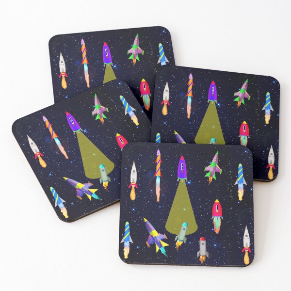 Item preview, Space Rockets at Night designed and sold by TerenceLacey.