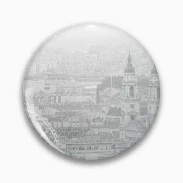 Item preview, Panoramic View of Budapest in Black & White – Iconic City Skyline designed and sold by photo-travel.