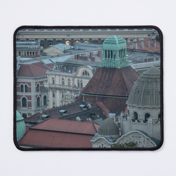 Item preview, Rooftops of Budapest in Black & White – Timeless Urban Elegance designed and sold by photo-travel.