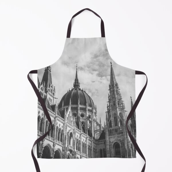 Item preview, Spirals of Budapest Parliament in Black & White – Iconic Hungarian Architecture designed and sold by photo-travel.