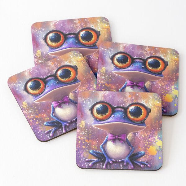 Item preview, Frog with glasses, Pop Art designed and sold by ARTelierDigital.
