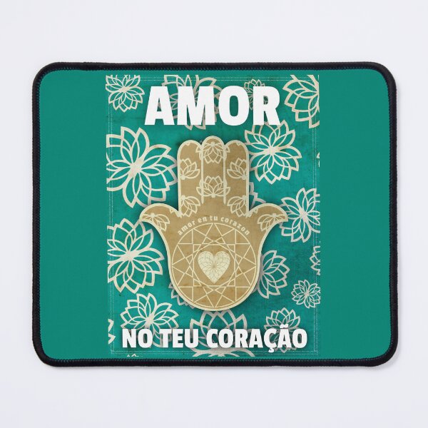 Item preview, LOVE NO TEU CORAÇÃO + Hamsa | Ancient Protection & Spiritual Art designed and sold by 	aluzia.design.