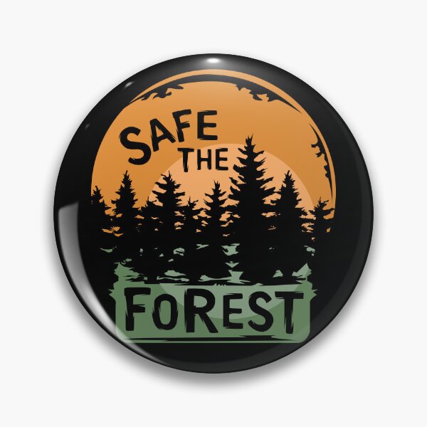 Item preview, safe the forest - forest illustration and nature conservation symbol designed and sold by AndreMi.
