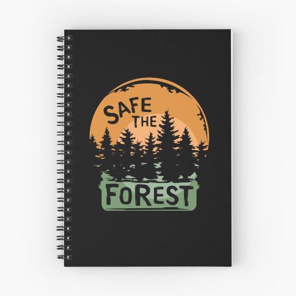 Item preview, safe the forest - forest illustration and nature conservation symbol designed and sold by AndreMi.