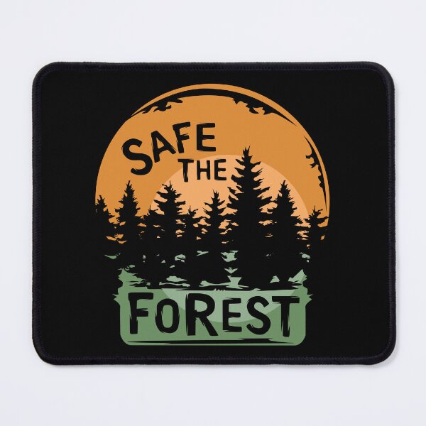 Item preview, safe the forest - forest illustration and nature conservation symbol designed and sold by AndreMi.