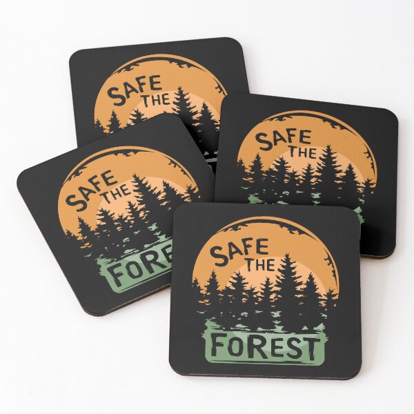 Item preview, safe the forest - forest illustration and nature conservation symbol designed and sold by AndreMi.